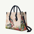 Merry Christmas Aussie Aboriginal Leather Bag Rosebreasted Cockatoo Pastel - Aussie Hoodie