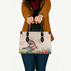 Merry Christmas Aussie Aboriginal Leather Bag Rosebreasted Cockatoo Pastel - Aussie Hoodie