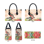 Merry Christmas Aussie Aboriginal Leather Bag Rosebreasted Cockatoo Pastel - Aussie Hoodie