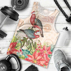 Merry Christmas Aussie Aboriginal Men Tank Top Rosebreasted Cockatoo Pastel - Aussie Hoodie