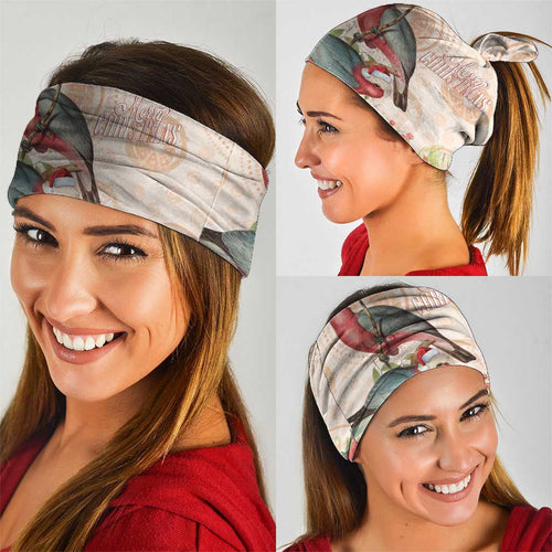 Merry Christmas Aussie Aboriginal Neck Gaiter Rosebreasted Cockatoo Pastel - Aussie Hoodie