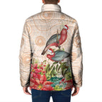 Merry Christmas Aussie Aboriginal Padded Jacket Rosebreasted Cockatoo Pastel - Aussie Hoodie