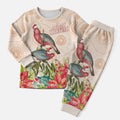 Merry Christmas Aussie Aboriginal Christmas Pajama Set Rosebreasted Cockatoo Pastel - Aussie Hoodie