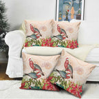 Merry Christmas Aussie Aboriginal Pillow Cover Rosebreasted Cockatoo Pastel - Aussie Hoodie