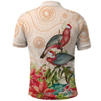 Merry Christmas Aussie Aboriginal Polo Shirt Rosebreasted Cockatoo Pastel - Aussie Hoodie