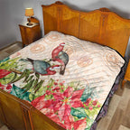 Merry Christmas Aussie Aboriginal Quilt Rosebreasted Cockatoo Pastel - Aussie Hoodie