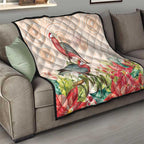 Merry Christmas Aussie Aboriginal Quilt Rosebreasted Cockatoo Pastel - Aussie Hoodie