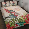 Merry Christmas Aussie Aboriginal Quilt Bed Set Rosebreasted Cockatoo Pastel - Aussie Hoodie