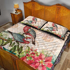 Merry Christmas Aussie Aboriginal Quilt Bed Set Rosebreasted Cockatoo Pastel - Aussie Hoodie