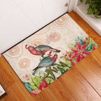 Merry Christmas Aussie Aboriginal Rubber Doormat Rosebreasted Cockatoo Pastel - Aussie Hoodie