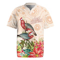 Merry Christmas Aussie Aboriginal Rugby Jersey Rosebreasted Cockatoo Pastel - Aussie Hoodie