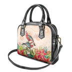 Merry Christmas Aussie Aboriginal Shoulder Handbag Rosebreasted Cockatoo Pastel - Aussie Hoodie