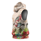 Merry Christmas Aussie Aboriginal Sleeveless Hoodie Rosebreasted Cockatoo Pastel - Aussie Hoodie
