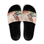 Merry Christmas Aussie Aboriginal Slide Sandals Rosebreasted Cockatoo Pastel - Aussie Hoodie