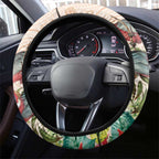 Merry Christmas Aussie Aboriginal Steering Wheel Cover Rosebreasted Cockatoo Pastel - Aussie Hoodie