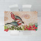Merry Christmas Aussie Aboriginal Tablecloth Rosebreasted Cockatoo Pastel - Aussie Hoodie