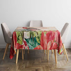Merry Christmas Aussie Aboriginal Tablecloth Rosebreasted Cockatoo Pastel - Aussie Hoodie
