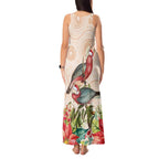 Merry Christmas Aussie Aboriginal Tank Maxi Dress Rosebreasted Cockatoo Pastel - Aussie Hoodie