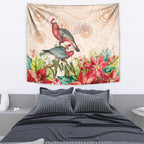 Merry Christmas Aussie Aboriginal Tapestry Rosebreasted Cockatoo Pastel - Aussie Hoodie
