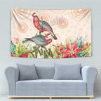 Merry Christmas Aussie Aboriginal Tapestry Rosebreasted Cockatoo Pastel - Aussie Hoodie