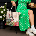 Merry Christmas Aussie Aboriginal Tote Bag Rosebreasted Cockatoo Pastel - Aussie Hoodie
