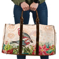 Merry Christmas Aussie Aboriginal Travel Bag Rosebreasted Cockatoo Pastel - Aussie Hoodie