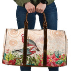 Merry Christmas Aussie Aboriginal Travel Bag Rosebreasted Cockatoo Pastel - Aussie Hoodie