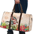 Merry Christmas Aussie Aboriginal Travel Bag Rosebreasted Cockatoo Pastel - Aussie Hoodie