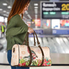 Merry Christmas Aussie Aboriginal Travel Bag Rosebreasted Cockatoo Pastel - Aussie Hoodie