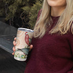 Merry Christmas Aussie Aboriginal Tumbler Cup Rosebreasted Cockatoo Pastel - Aussie Hoodie