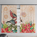 Merry Christmas Aussie Aboriginal Window Curtain Rosebreasted Cockatoo Pastel - Aussie Hoodie