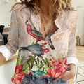 Merry Christmas Aussie Aboriginal Women Casual Shirt Rosebreasted Cockatoo Pastel - Aussie Hoodie
