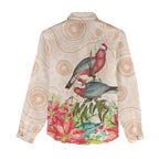 Merry Christmas Aussie Aboriginal Women Casual Shirt Rosebreasted Cockatoo Pastel - Aussie Hoodie