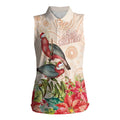 Merry Christmas Aussie Aboriginal Women Sleeveless Polo Shirt Rosebreasted Cockatoo Pastel - Aussie Hoodie
