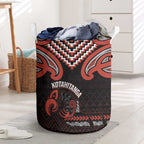 Maori Waitangi Laundry Basket Kotahitanga Poutama Mix Whakairo - Aussie Hoodie