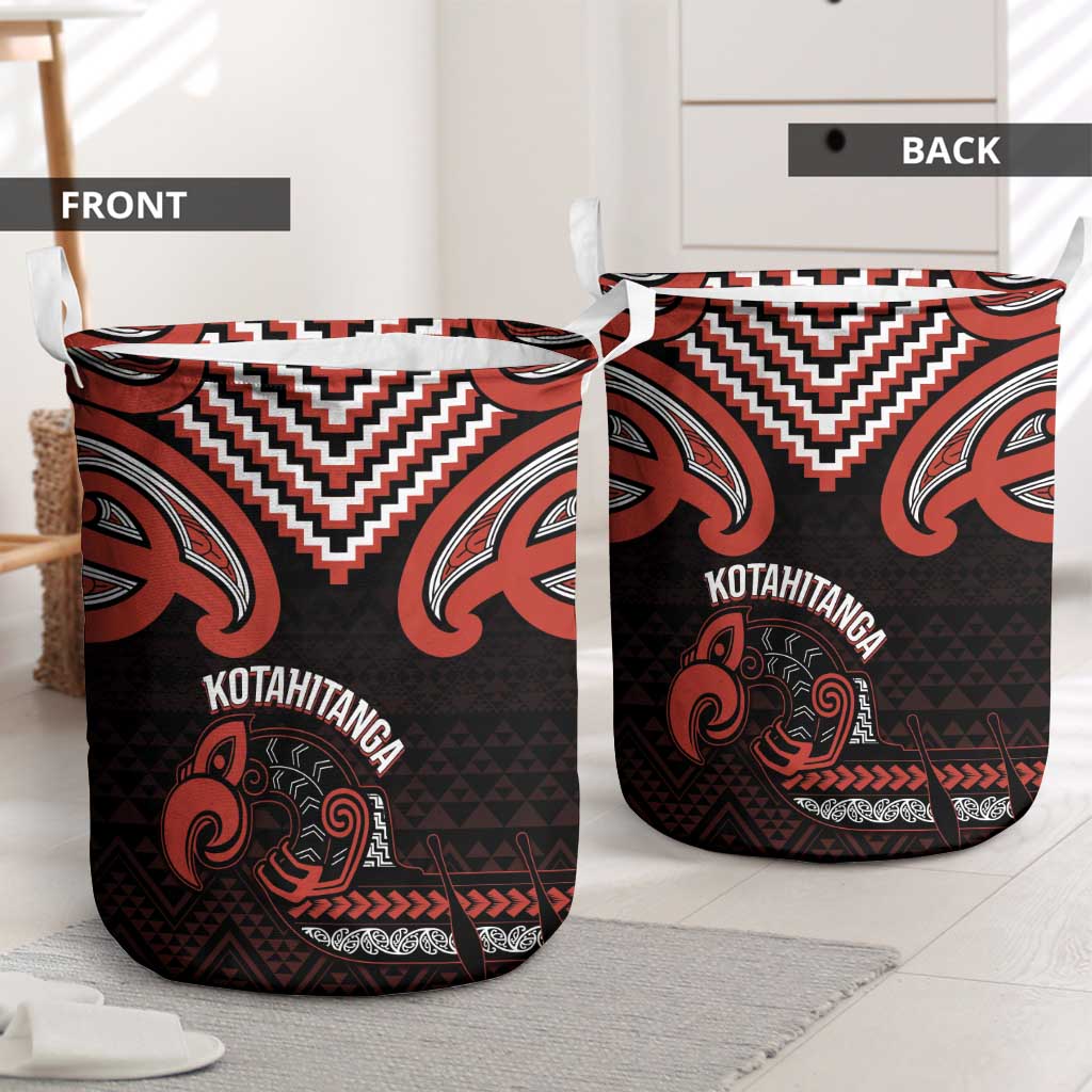Maori Waitangi Laundry Basket Kotahitanga Poutama Mix Whakairo - Aussie Hoodie