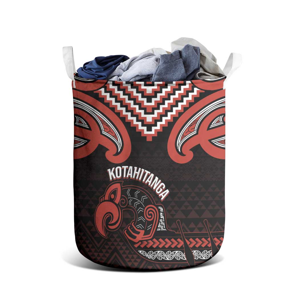 Maori Waitangi Laundry Basket Kotahitanga Poutama Mix Whakairo - Aussie Hoodie