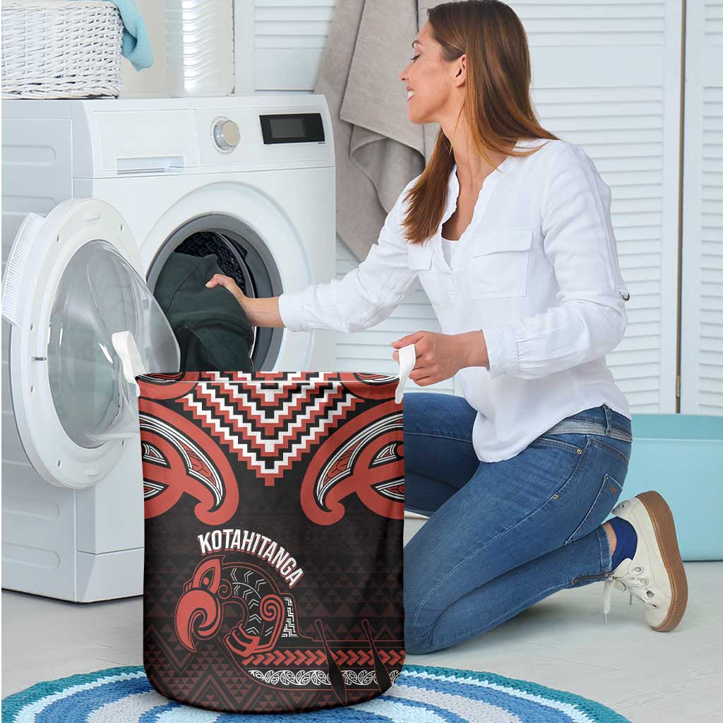 Maori Waitangi Laundry Basket Kotahitanga Poutama Mix Whakairo - Aussie Hoodie