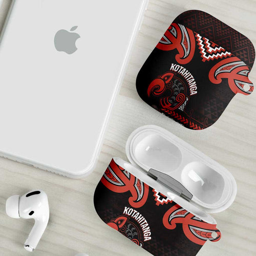 Maori Waitangi AirPods Case Kotahitanga Poutama Mix Whakairo - Aussie Hoodie