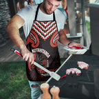 Maori Waitangi Apron Kotahitanga Poutama Mix Whakairo - Aussie Hoodie