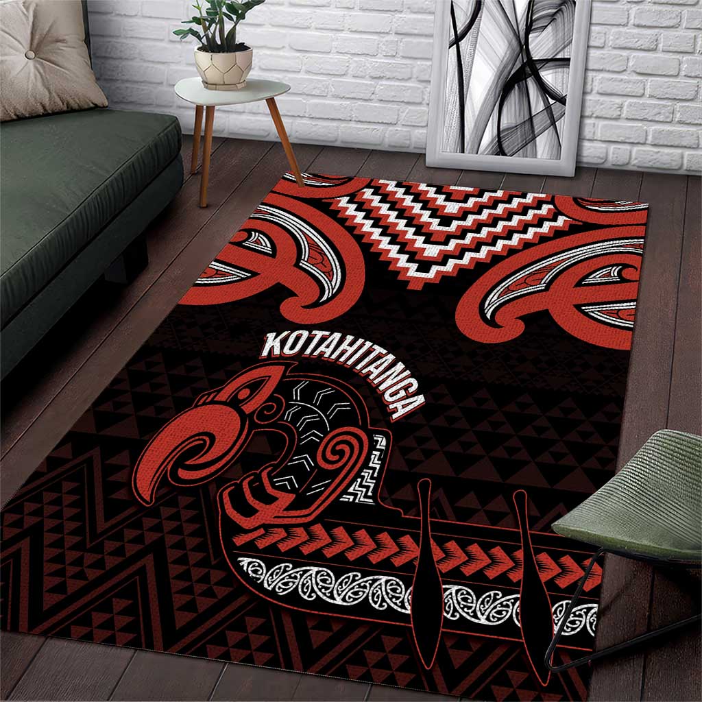 Maori Waitangi Area Rug Kotahitanga Poutama Mix Whakairo - Aussie Hoodie