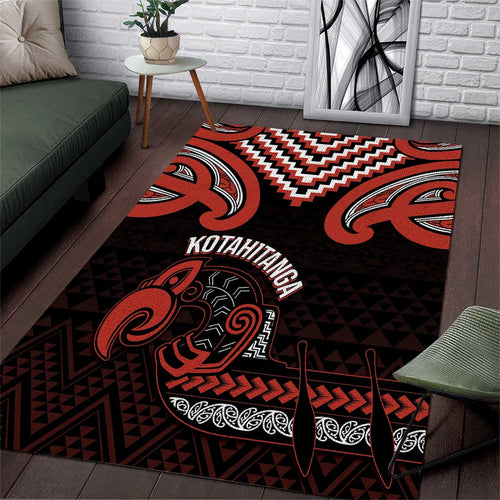 Maori Waitangi Area Rug Kotahitanga Poutama Mix Whakairo - Aussie Hoodie