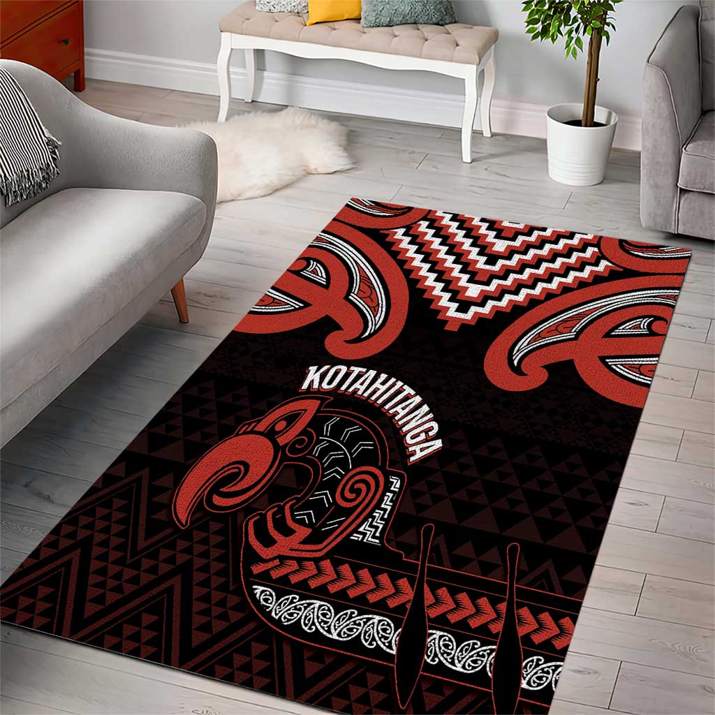 Maori Waitangi Area Rug Kotahitanga Poutama Mix Whakairo - Aussie Hoodie