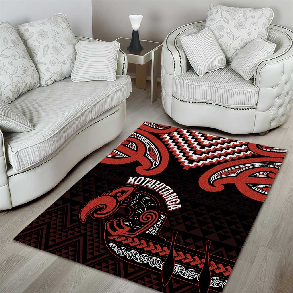 Maori Waitangi Area Rug Kotahitanga Poutama Mix Whakairo - Aussie Hoodie