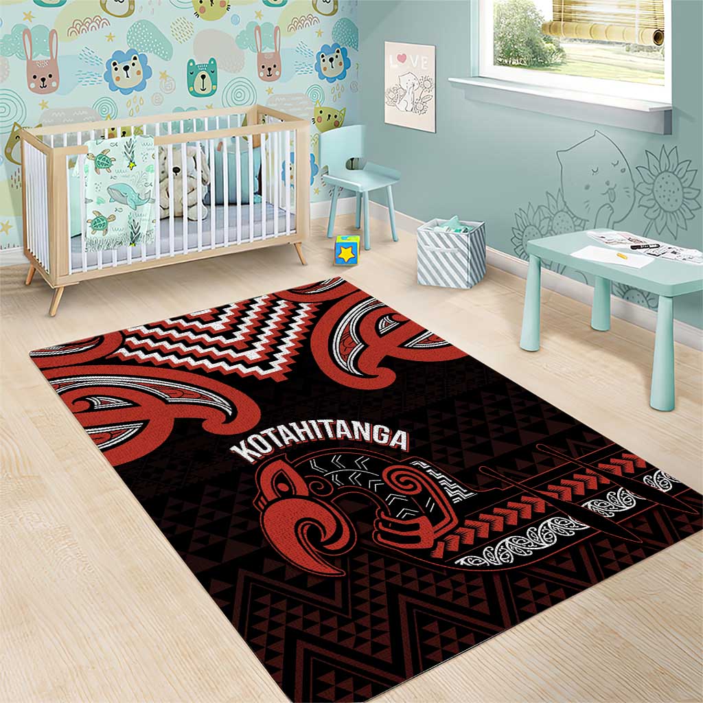 Maori Waitangi Area Rug Kotahitanga Poutama Mix Whakairo - Aussie Hoodie