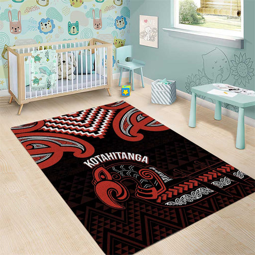 Maori Waitangi Area Rug Kotahitanga Poutama Mix Whakairo - Aussie Hoodie