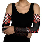 Maori Waitangi Arm Sleeves Kotahitanga Poutama Mix Whakairo - Aussie Hoodie