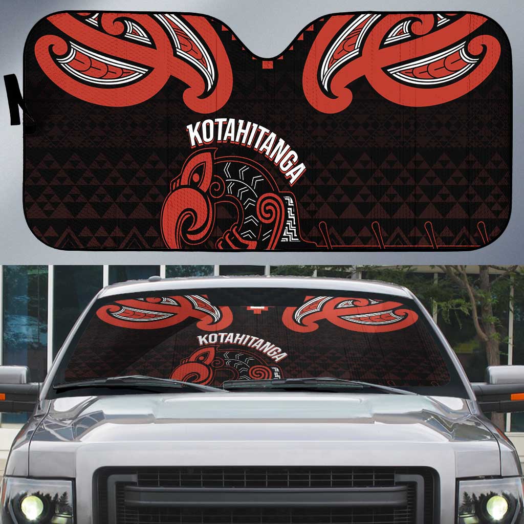 Maori Waitangi Auto Sun Shade Kotahitanga Poutama Mix Whakairo - Aussie Hoodie