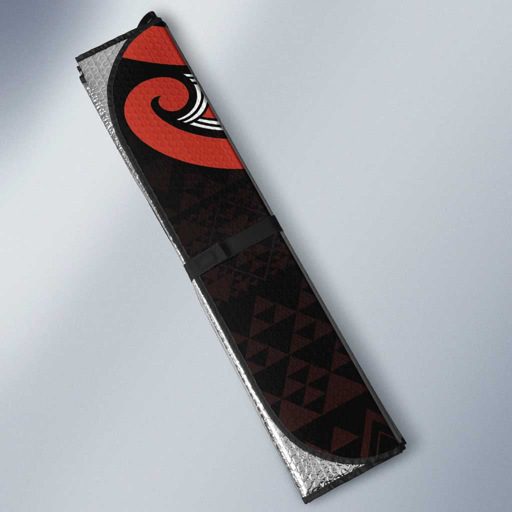 Maori Waitangi Auto Sun Shade Kotahitanga Poutama Mix Whakairo - Aussie Hoodie