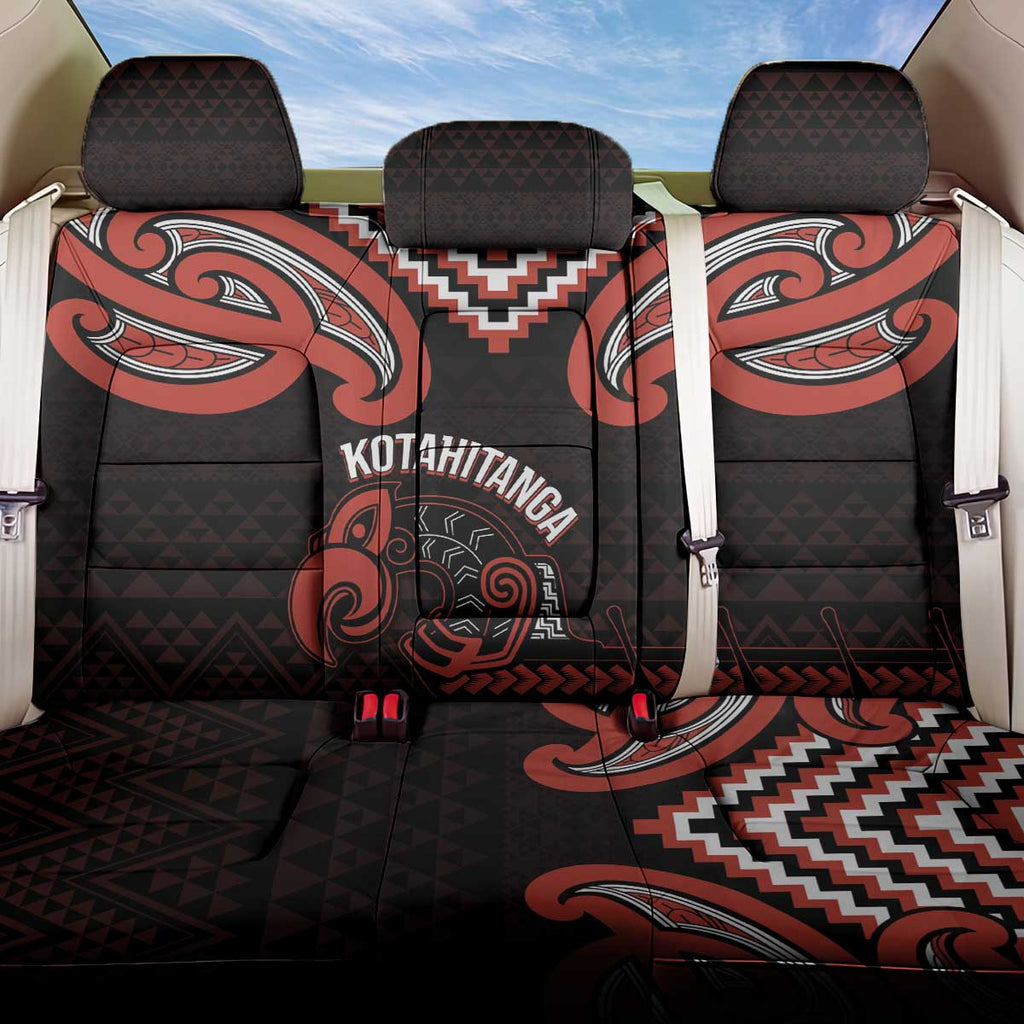 Maori Waitangi Back Car Seat Cover Kotahitanga Poutama Mix Whakairo - Aussie Hoodie
